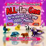 Ultimate 2000+ STL Flexi Pack – Articulated Print-in-Place 3D Models