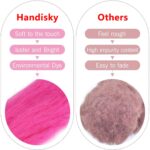 100g Green Merino Wool for Needle Felting Kit - 3.5 Ounce - 19 Microns Superfine for Wet and Dry Felting Craft - Image 4