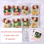8 Pack Succulents Needle Felting Kits with Glass Pots - Mother's Day Present Craft Kit - Image 3