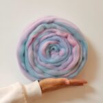 50G Merino Wool Roving for Felting - Blended Mixed Color - Roving for Spinning, Wet Felting, Needle Crafts (No. 01)