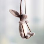 Needle Felting Kit for Beginners 4" (10cm) - Kitten, Rabbit, Raccoon Mother's Day Present - Image 4