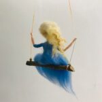 Swing Fairy Needle Felting Kit, Elf Felting Supplies - Gift for Mom, Grandma - Video Instruction Friendly for Beginner - Height 4" (10cm) - Image 2