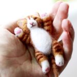 Needle Felting Kit for Beginners 4" (10cm) - Kitten, Rabbit, Raccoon Mother's Day Present - Image 2