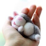 Needle Felting Kit for Beginners 4" (10cm) - Kitten, Rabbit, Raccoon Mother's Day Present - Image 3