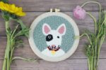 Dog Punch Needle Kit for Beginners, Full Set (8" Hoop)