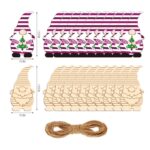 Gnomes Wooden Slices Kit - Christmas Decor DIY Home Decorations Blank, Christmas Ornaments for Party, Wall, Tree - Image 2