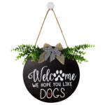 Welcome Home Door Hangers Decor for Christmas - Dog and Cat Design - 12 inch Diameter - Image 7
