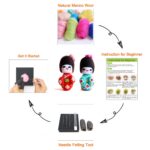 Japanese Doll Needle Felting Kit for Beginner 4" (10cm) Height Craft Kit Gift for Mom - Include Everything to Make in English Instruction - Image 5