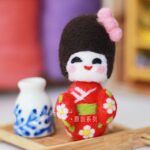 Japanese Doll Needle Felting Kit for Beginner 4" (10cm) Height Craft Kit Gift for Mom - Include Everything to Make in English Instruction - Image 3