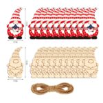 Gnomes Wooden Slices Kit - Christmas Decor DIY Home Decorations Blank, Christmas Ornaments for Party, Wall, Tree - Image 4