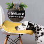 Welcome Home Door Hangers Decor for Christmas - Dog and Cat Design - 12 inch Diameter - Image 4