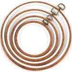 3 Size Round Embroidery Hoop Retro Rubber Design for Embroidery Kit - Hoop Art Accessories