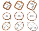 Retro Embroidery Hoop Rubber Design for Embroidery Kit - Hoop Art Accessories Craft Hoop