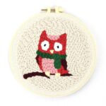 Punch Needle Kit Owl / Beginner Punch Needle Kit with Adjustable Punch Needle / All Materials Included / Embroidery Kit, Cross Stitch Kit - Image 2