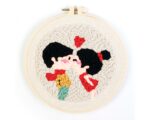 Mother and Son Punch Needle Kit for Family - Punch Pattern Christmas Gift for Her, Full Craft Kit for Beginner Embroidery Kit - Image 4