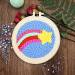 Meteor Punch Needle Kit Christmas Gift for Her - Punch Pattern, Full Craft Kit for Beginner - Embroidery Kit, Cross Stitch Kit