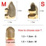 2 Size Sewing Thimble Finger Protector, Sewing Tools Accessories Retro Handwork Sewing Thimble - Image 2