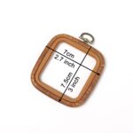 3 Size Square Embroidery Hoop Retro Rubber Design for Embroidery Kit - Hoop Art Accessories - Image 2