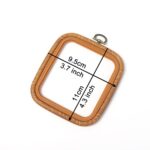 3 Size Square Embroidery Hoop Retro Rubber Design for Embroidery Kit - Hoop Art Accessories - Image 3