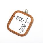 3 Size Square Embroidery Hoop Retro Rubber Design for Embroidery Kit - Hoop Art Accessories - Image 4