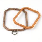 Octagon Embroidery Hoop Retro Rubber Design for Embroidery Kit - Hoop Art Accessories - 5.5x5.5 inch - Image 3
