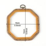 Octagon Embroidery Hoop Retro Rubber Design for Embroidery Kit - Hoop Art Accessories - 5.5x5.5 inch - Image 2