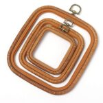 Retro Embroidery Hoop Rubber Design for Embroidery Kit - Hoop Art Accessories Craft Hoop - Image 4