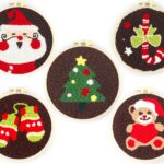 Punch Needle Kit Christmas Patterns for Starter Punch Needle Kit Embroidery Kit, Cross Stitch Kit