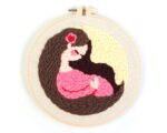 Mother and Son Punch Needle Kit for Family - Punch Pattern Christmas Gift for Her, Full Craft Kit for Beginner Embroidery Kit - Image 5