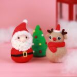 Christmas Needle Felting Kit for Beginners - Santa Claus, Tree, Reindeer Christmas Gift for Her - Craft Kit - Image 2
