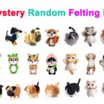 Mother's Day Gift Mystery Needle Felting Kit Random 12 Dogs and 9 Cats Felting Supplies for Beginner Full Kit - Include Everything to Make