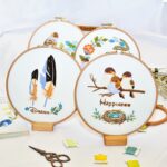 Robin Embroidery Kit – Beginner DIY Craft, 8 inch (4 Pack) - Image 6