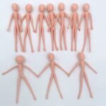2-10 Pack Pre-made Tiny Felt Body Frames 3 Size For Fairies, Mummies, Gnomes, Aliens, Ballerinas - Image 5