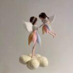 Gift for Mother's Day Fairy Needle Felting Kit - Mom and Kid with Video Instruction Height 6 and 4 inch - Image 5