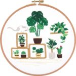 Plants and Cat Embroidery Kit for Beginner - Hoop Art Including Everything to Make, Mother's Day Gift - Image 4