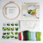 Spring Needle Felting Picture Kit DIY Craft Gift with Everything to Make, Easy for Beginner, Mother's Day Gift - 20cm 8 Inch - Image 3