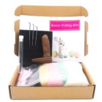 Easter Rabbit and Eggs Needle Felting Kits Wrap Box Gift for Easter Day - Including Everything Full Craft Kits to Make it - Image 7