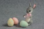 Easter Rabbit and Eggs Needle Felting Kits Wrap Box Gift for Easter Day - Including Everything Full Craft Kits to Make it