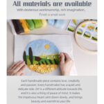 2D Needle Felting Picture Kit Seasonal Scenery Mother's Day Gift with Everything to Make, Easy for Beginner, Mother's Day Gift - 20cm 8 Inch - Image 7