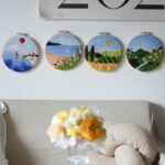 2D Needle Felting Picture Kit Seasonal Scenery Mother's Day Gift with Everything to Make, Easy for Beginner, Mother's Day Gift - 20cm 8 Inch - Image 8