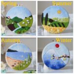 Autumn Needle Felting Picture Kit DIY Craft Gift with Everything to Make, Easy for Beginner, Mother's Day Gift - 20cm 8 Inch - Image 4