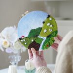 Spring Needle Felting Picture Kit DIY Craft Gift with Everything to Make, Easy for Beginner, Mother's Day Gift - 20cm 8 Inch - Image 2