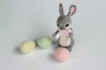 Easter Rabbit and Eggs Needle Felting Kits Wrap Box Gift for Easter Day - Including Everything Full Craft Kits to Make it - Image 3