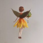 Sunflower Fairy Needle Felting Kit - Mom and Kid with Video Instruction - Mother's Day Present- Friendly for Beginner - Height 6 inch - Image 3