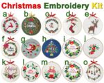 15 Patterns for Christmas Embroidery Kit - Custom Your Own Kit - Easy for Beginners with English Instruction, Full Kit Crafts - Image 2