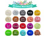 100g Merino Wool Roving – 19 Micron, Felting Fiber, 20 Colors