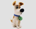 White Dog Needle Felting Kit – DIY Craft, Beginner Starter Kit