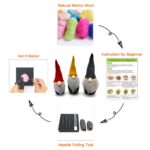 3 Pack Gnomes Needle Felting Kits for Beginners DIY Mother's Day Present - Image 3