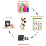White Dog Needle Felting Kit – DIY Craft, Beginner Starter Kit - Image 2