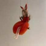 Swing Fox Elf Needle Felting Kit for Beginners, Video and Paper Instruction, Fairy Needle Felting Supplies Gift for Mom - Image 3